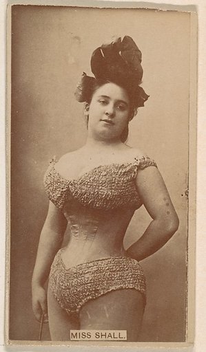 Miss Shall, from the Actresses series (N245) issued by Kinney Brothers to promote Sweet Caporal Cigarettes