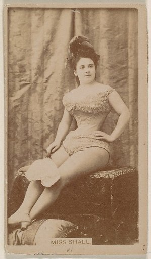 Miss Shall, from the Actresses series (N245) issued by Kinney Brothers to promote Sweet Caporal Cigarettes