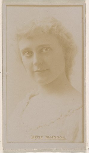 Effie Shannon, from the Actresses series (N245) issued by Kinney Brothers to promote Sweet Caporal Cigarettes