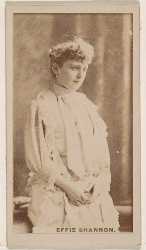 Effie Shannon, from the Actresses series (N245) issued by Kinney Brothers to promote Sweet Caporal Cigarettes