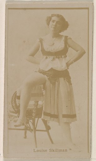 Louise Skillman, from the Actresses series (N245) issued by Kinney Brothers to promote Sweet Caporal Cigarettes