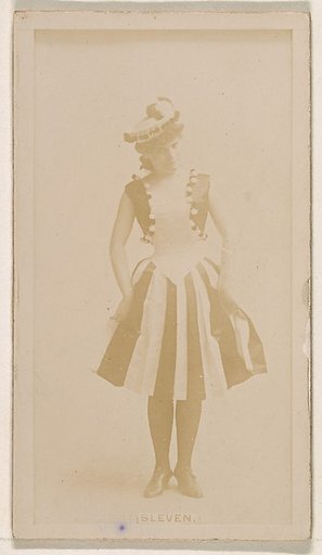 Miss Sleven, from the Actresses series (N245) issued by Kinney Brothers to promote Sweet Caporal Cigarettes