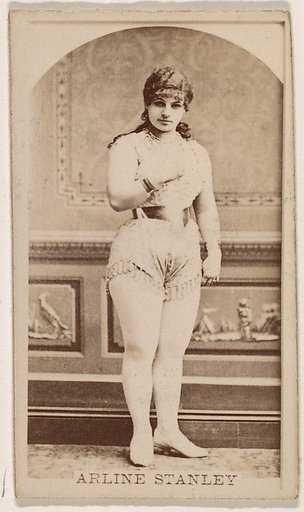 Arline Stanley, from the Actresses series (N245) issued by Kinney Brothers to promote Sweet Caporal Cigarettes