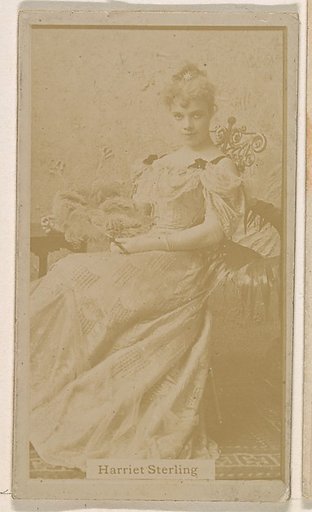 Harriet Sterling, from the Actresses series (N245) issued by Kinney Brothers to promote Sweet Caporal Cigarettes