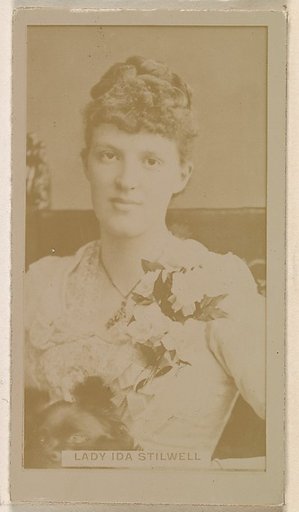 Lady Ida Stilwell, from the Actresses series (N245) issued by Kinney Brothers to promote Sweet Caporal Cigarettes