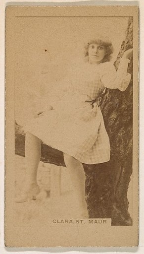Clara St. Maur, from the Actresses series (N245) issued by Kinney Brothers to promote Sweet Caporal Cigarettes