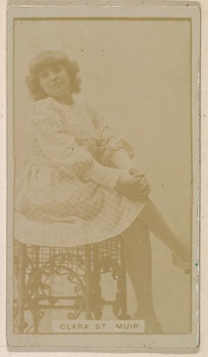 Clara St. Muir, from the Actresses series (N245) issued by Kinney Brothers to promote Sweet Caporal Cigarettes