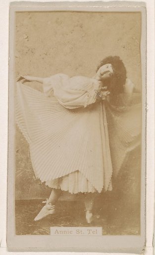 Annie St. Tel, from the Actresses series (N245) issued by Kinney Brothers to promote Sweet Caporal Cigarettes