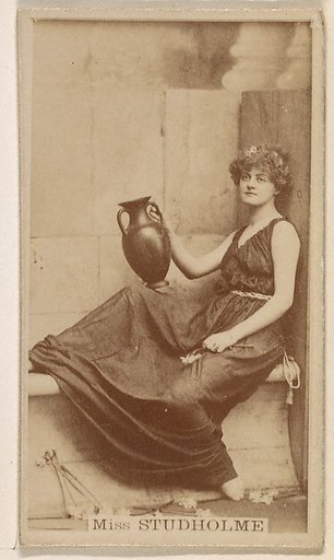 Miss Marie Studholme, from the Actresses series (N245) issued by Kinney Brothers to promote Sweet Caporal Cigarettes