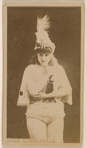 Miss Annie Summerville, from the Actresses series (N245) issued by Kinney Brothers to promote Sweet Caporal Cigarettes