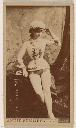 Miss Annie Summerville, from the Actresses series (N245) issued by Kinney Brothers to promote Sweet Caporal Cigarettes