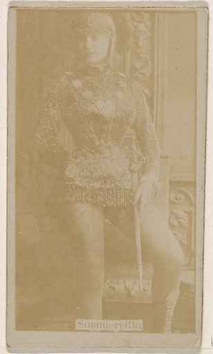 Miss Annie Summerville, from the Actresses series (N245) issued by Kinney Brothers to promote Sweet Caporal Cigarettes