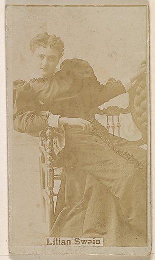 Lilian Swain, from the Actresses series (N245) issued by Kinney Brothers to promote Sweet Caporal Cigarettes