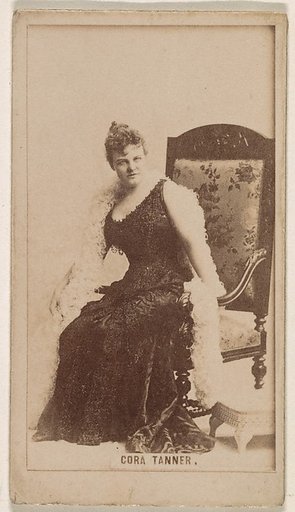 Cora Tanner, from the Actresses series (N245) issued by Kinney Brothers to promote Sweet Caporal Cigarettes