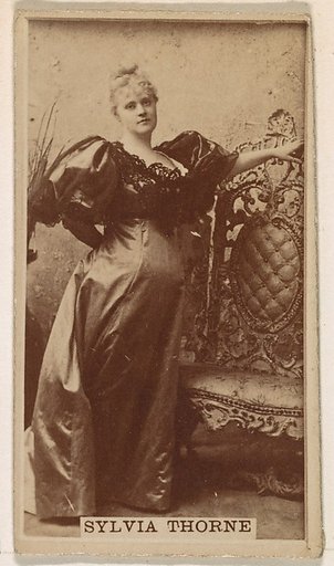 Sylvia Thorne, from the Actresses series (N245) issued by Kinney Brothers to promote Sweet Caporal Cigarettes