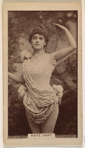 Kate Uart, from the Actresses series (N245) issued by Kinney Brothers to promote Sweet Caporal Cigarettes
