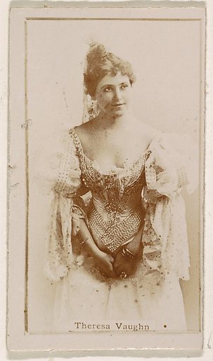 Theresa Vaughn, from the Actresses series (N245) issued by Kinney Brothers to promote Sweet Caporal Cigarettes