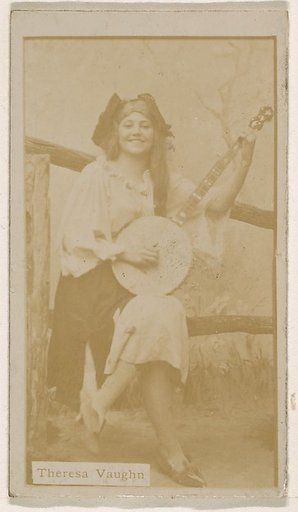 Theresa Vaughn, from the Actresses series (N245) issued by Kinney Brothers to promote Sweet Caporal Cigarettes