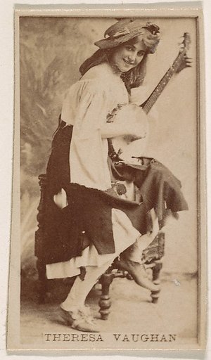 Theresa Vaughn, from the Actresses series (N245) issued by Kinney Brothers to promote Sweet Caporal Cigarettes