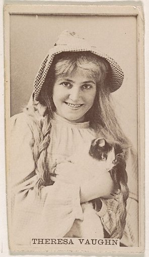 Theresa Vaughn, from the Actresses series (N245) issued by Kinney Brothers to promote Sweet Caporal Cigarettes