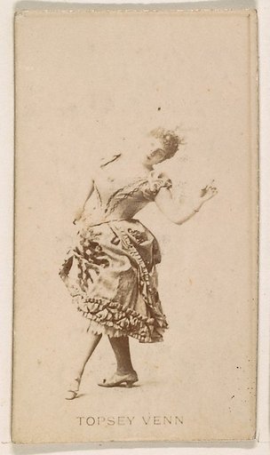 Topsey Venn, from the Actresses series (N245) issued by Kinney Brothers to promote Sweet Caporal Cigarettes