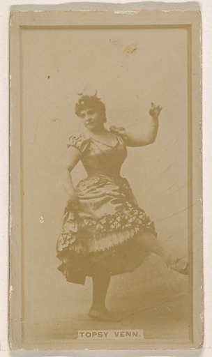 Topsey Venn, from the Actresses series (N245) issued by Kinney Brothers to promote Sweet Caporal Cigarettes