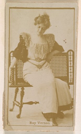 Ray Vernon, from the Actresses series (N245) issued by Kinney Brothers to promote Sweet Caporal Cigarettes