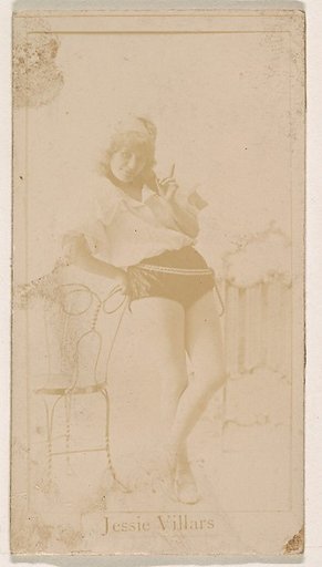 Jessie Villars, from the Actresses series (N245) issued by Kinney Brothers to promote Sweet Caporal Cigarettes