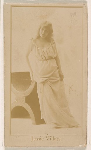 Jessie Villars, from the Actresses series (N245) issued by Kinney Brothers to promote Sweet Caporal Cigarettes