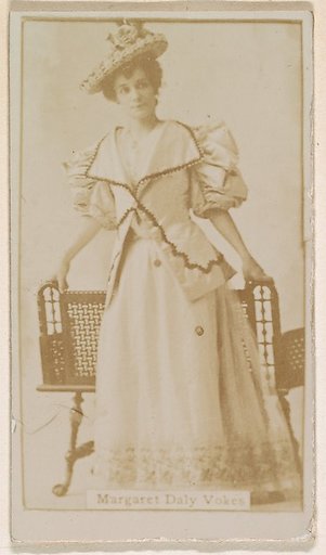 Margaret Daily Vokes, from the Actresses series (N245) issued by Kinney Brothers to promote Sweet Caporal Cigarettes