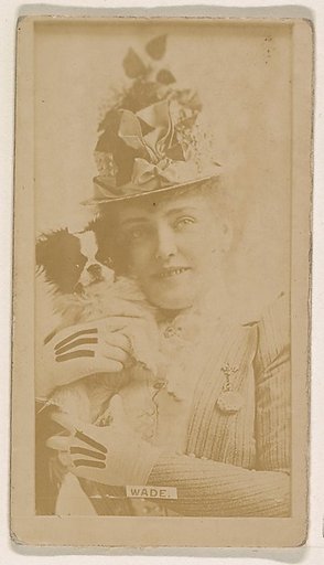 Miss Wade, from the Actresses series (N245) issued by Kinney Brothers to promote Sweet Caporal Cigarettes
