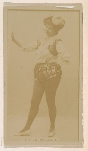 Grace Wallace, from the Actresses series (N245) issued by Kinney Brothers to promote Sweet Caporal Cigarettes