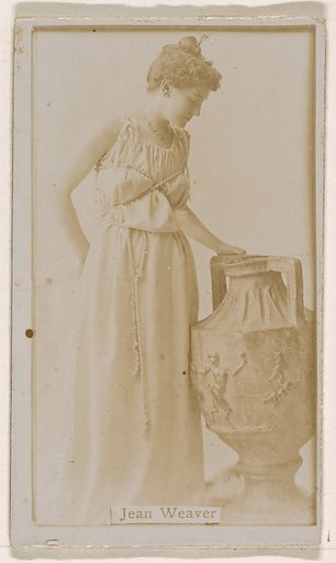 Jean Weaver, from the Actresses series (N245) issued by Kinney Brothers to promote Sweet Caporal Cigarettes