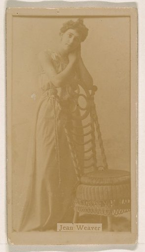 Jean Weaver, from the Actresses series (N245) issued by Kinney Brothers to promote Sweet Caporal Cigarettes