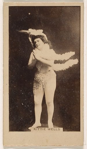 Kittie Wells, from the Actresses series (N245) issued by Kinney Brothers to promote Sweet Caporal Cigarettes