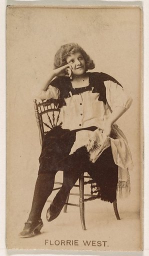 Florrie West, from the Actresses series (N245) issued by Kinney Brothers to promote Sweet Caporal Cigarettes
