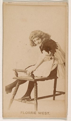 Florrie West, from the Actresses series (N245) issued by Kinney Brothers to promote Sweet Caporal Cigarettes