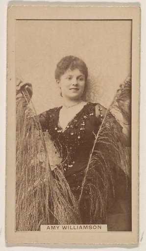Amy Williamson, from the Actresses series (N245) issued by Kinney Brothers to promote Sweet Caporal Cigarettes