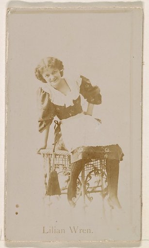 Lilian Wren, from the Actresses series (N245) issued by Kinney Brothers to promote Sweet Caporal Cigarettes