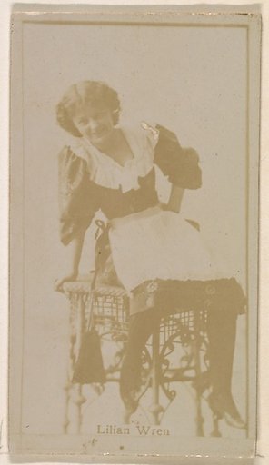Lilian Wren, from the Actresses series (N245) issued by Kinney Brothers to promote Sweet Caporal Cigarettes