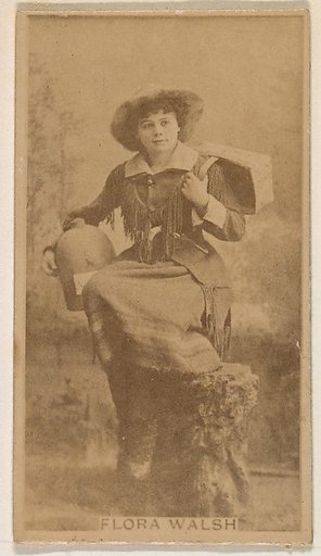 Flora Walsh, from the Actresses series (N245) issued by Kinney Brothers to promote Sweet Caporal Cigarettes