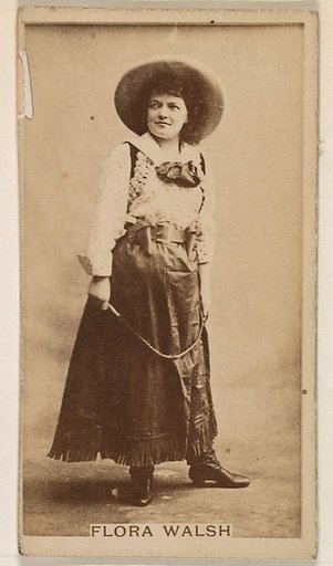Flora Walsh, from the Actresses series (N245) issued by Kinney Brothers to promote Sweet Caporal Cigarettes