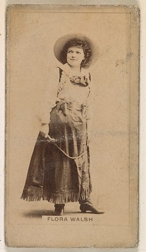 Flora Walsh, from the Actresses series (N245) issued by Kinney Brothers to promote Sweet Caporal Cigarettes