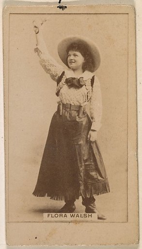 Flora Walsh, from the Actresses series (N245) issued by Kinney Brothers to promote Sweet Caporal Cigarettes
