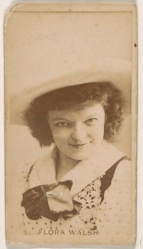 Flora Walsh, from the Actresses series (N245) issued by Kinney Brothers to promote Sweet Caporal Cigarettes