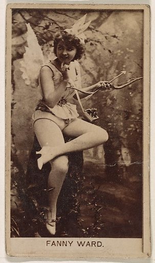 Fanny Ward, from the Actresses series (N245) issued by Kinney Brothers to promote Sweet Caporal Cigarettes