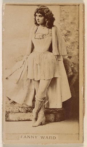 Fanny Ward, from the Actresses series (N245) issued by Kinney Brothers to promote Sweet Caporal Cigarettes