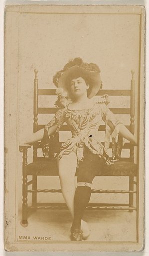 Emma Warde, from the Actresses series (N245) issued by Kinney Brothers to promote Sweet Caporal Cigarettes