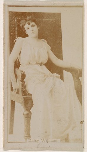 Daisy Williams, from the Actresses series (N245) issued by Kinney Brothers to promote Sweet Caporal Cigarettes