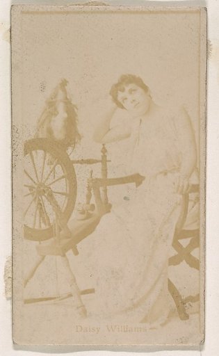 Daisy Williams, from the Actresses series (N245) issued by Kinney Brothers to promote Sweet Caporal Cigarettes